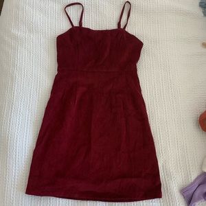 Red mini dress, urban outfitters/cooperative